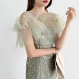 チュールボレロ付き2点セット パーティードレス 結婚式 | COCOMOMO | 詳細画像10 