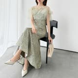 チュールボレロ付き2点セット パーティードレス 結婚式 | COCOMOMO | 詳細画像12 