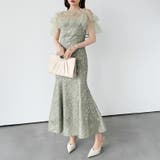チュールボレロ付き2点セット パーティードレス 結婚式 | COCOMOMO | 詳細画像13 