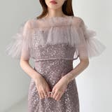 チュールボレロ付き2点セット パーティードレス 結婚式 | COCOMOMO | 詳細画像31 