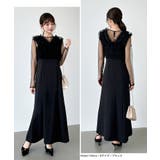 シアー×チュールの3点セットドレス パーティードレス 結婚式 | COCOMOMO | 詳細画像41 