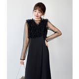 シアー×チュールの3点セットドレス パーティードレス 結婚式 | COCOMOMO | 詳細画像43 