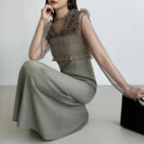 シアー×チュールの3点セットドレス パーティードレス 結婚式 | COCOMOMO | 詳細画像22