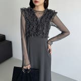 シアー×チュールの3点セットドレス パーティードレス 結婚式 | COCOMOMO | 詳細画像35