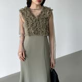 シアー×チュールの3点セットドレス パーティードレス 結婚式 | COCOMOMO | 詳細画像7