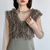 シアー×チュールの3点セットドレス パーティードレス 結婚式 | COCOMOMO | 詳細画像11 