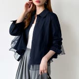 ふんわり揺れる存在感。チュールレイヤードシャツ シアーチュール シャツ | COCOMOMO | 詳細画像12