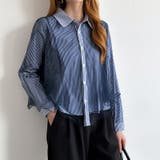 ふんわり揺れる存在感。チュールレイヤードシャツ シアーチュール シャツ | COCOMOMO | 詳細画像6