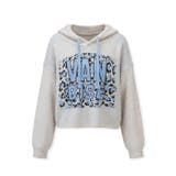 ロゴジャガードニットパーカー ロゴパーカー レオパード柄 | COCOMOMO | 詳細画像23