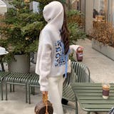 ロゴジャガードニットパーカー ロゴパーカー レオパード柄 | COCOMOMO | 詳細画像8