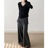 パールチュールvネックトップス レースニット vネックニット | COCOMOMO | 詳細画像14