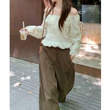 その日の気分で、オフショルにも。2wayオフショルブラウス オフショルダー | COCOMOMO | 詳細画像10