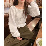 その日の気分で、オフショルにも。2wayオフショルブラウス オフショルダー | COCOMOMO | 詳細画像11