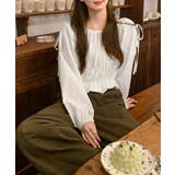 その日の気分で、オフショルにも。2wayオフショルブラウス オフショルダー | COCOMOMO | 詳細画像12