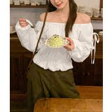 その日の気分で、オフショルにも。2wayオフショルブラウス オフショルダー | COCOMOMO | 詳細画像13