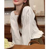 その日の気分で、オフショルにも。2wayオフショルブラウス オフショルダー | COCOMOMO | 詳細画像14