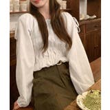 その日の気分で、オフショルにも。2wayオフショルブラウス オフショルダー | COCOMOMO | 詳細画像15