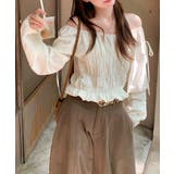 その日の気分で、オフショルにも。2wayオフショルブラウス オフショルダー | COCOMOMO | 詳細画像2