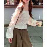 その日の気分で、オフショルにも。2wayオフショルブラウス オフショルダー | COCOMOMO | 詳細画像6