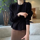 ベルト付きペプラムブラウス ブラウス ペプラムトップス | COCOMOMO | 詳細画像10