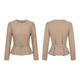 ベルト付きペプラムブラウス ブラウス ペプラムトップス | COCOMOMO | 詳細画像22