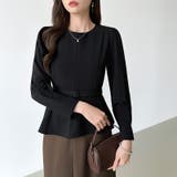 ベルト付きペプラムブラウス ブラウス ペプラムトップス | COCOMOMO | 詳細画像12 