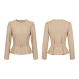 ベルト付きペプラムブラウス ブラウス ペプラムトップス | COCOMOMO | 詳細画像35 