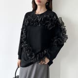 着るだけで華やぐチュールフリルトップス チュール フリル | COCOMOMO | 詳細画像3 