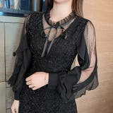 視線を集めるちょい甘×ちょい色気 パーティードレス ミニドレス | COCOMOMO | 詳細画像12 