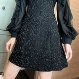 視線を集めるちょい甘×ちょい色気 パーティードレス ミニドレス | COCOMOMO | 詳細画像13 