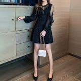 視線を集めるちょい甘×ちょい色気 パーティードレス ミニドレス | COCOMOMO | 詳細画像2 