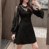 視線を集めるちょい甘×ちょい色気 パーティードレス ミニドレス | COCOMOMO | 詳細画像5 