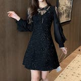 視線を集めるちょい甘×ちょい色気 パーティードレス ミニドレス | COCOMOMO | 詳細画像9 