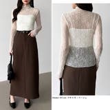 透け感を味方にする、レースシアートップス シアー ハイネック | COCOMOMO | 詳細画像26 