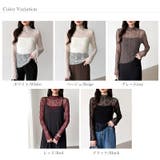 透け感を味方にする、レースシアートップス シアー ハイネック | COCOMOMO | 詳細画像50 