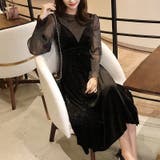 ラメシアーセットアップベロアドレス パーティードレス ベロアワンピース | COCOMOMO | 詳細画像12 