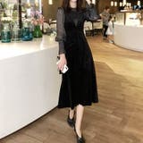 ラメシアーセットアップベロアドレス パーティードレス ベロアワンピース | COCOMOMO | 詳細画像2 