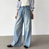 シルエットで魅せるカーブバレルデニム デニムパンツ カーブパンツ | COCOMOMO | 詳細画像13 