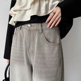 シルエットで魅せるカーブバレルデニム デニムパンツ カーブパンツ | COCOMOMO | 詳細画像23 