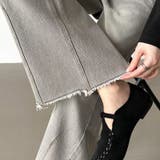 シルエットで魅せるカーブバレルデニム デニムパンツ カーブパンツ | COCOMOMO | 詳細画像24 