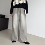 シルエットで魅せるカーブバレルデニム デニムパンツ カーブパンツ | COCOMOMO | 詳細画像27 