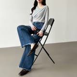 シルエットで魅せるカーブバレルデニム デニムパンツ カーブパンツ | COCOMOMO | 詳細画像4 