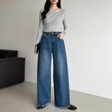 シルエットで魅せるカーブバレルデニム デニムパンツ カーブパンツ | COCOMOMO | 詳細画像8 