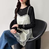 レースで更新、今どきレイヤード。 レースキャミソール レーストップス | COCOMOMO | 詳細画像24 