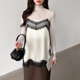 レースで更新、今どきレイヤード。 レースキャミソール レーストップス | COCOMOMO | 詳細画像2 