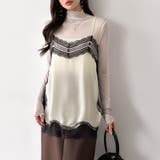 レースで更新、今どきレイヤード。 レースキャミソール レーストップス | COCOMOMO | 詳細画像6 