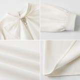 1枚で華やぐビジュー付きブラウス フリルブラウス ボウタイ | COCOMOMO | 詳細画像20 