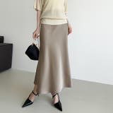 艶と落ち感でオンオフ映える。サテンマーメイドスカート サテンスカート マーメイド… | COCOMOMO | 詳細画像10 