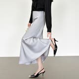 艶と落ち感でオンオフ映える。サテンマーメイドスカート サテンスカート マーメイド… | COCOMOMO | 詳細画像12 