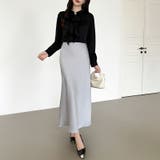 艶と落ち感でオンオフ映える。サテンマーメイドスカート サテンスカート マーメイド… | COCOMOMO | 詳細画像17 